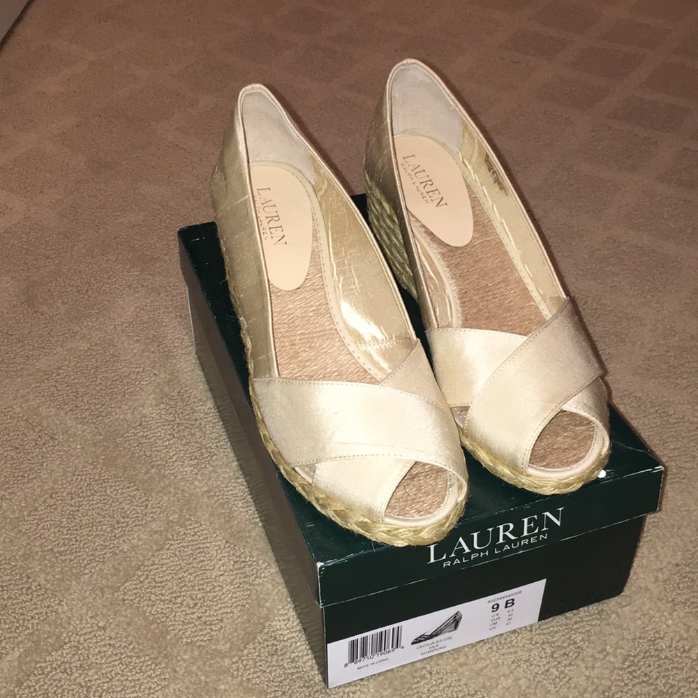 Ralph Lauren Silk Espadrille